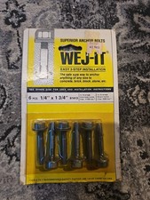 wej-it Concrete Wedge Anchor, 1/4 x 1-3/4", B1413
