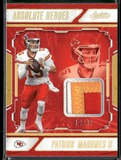 2024 Panini Absolute Patrick Mahomes II Absolute Heroes Memorabilia Gold #/99