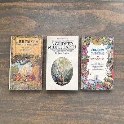 Tolkien Book Lot - A Look Behind LOTR, A Guide To Middle Earth, Architect of ME