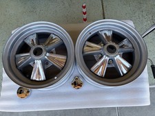 Original HURST wheels 14x6, 5x4.5” Ford and 5X 4 3/4” GM bolt pattern.