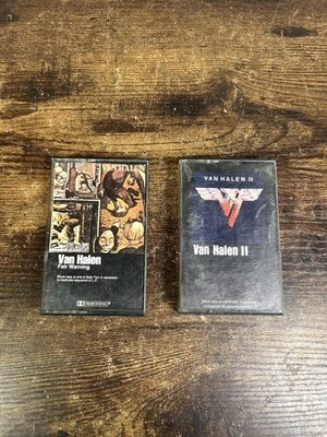LOT OF 2 VINTAGE Van Halen Cassette Tapes -1979 VAN HALEN ll & 1981 Fair Warning