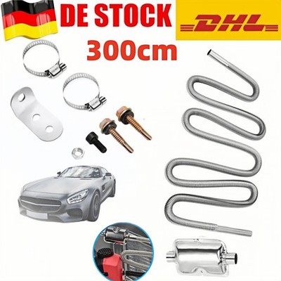 Abgasschlauch Abgasrohr 300cm Diesel-Auspuffrohre φ25mm Standheizung Edelstahl