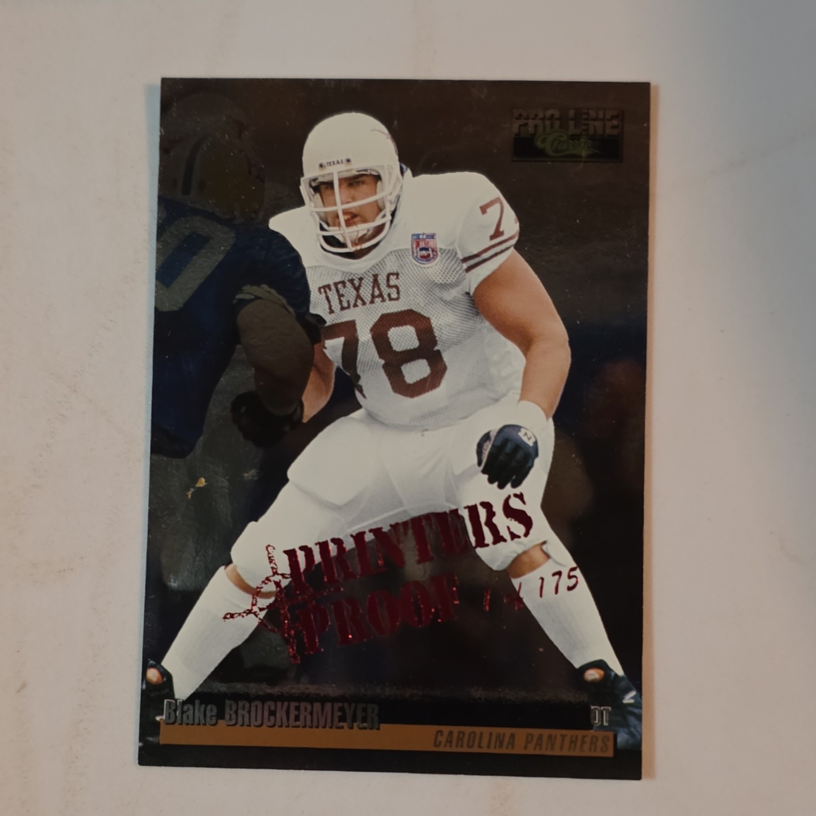 Classic 1995 Pro Line Silver Printers Proof Blake Brockermeyer #331 Rookie /175