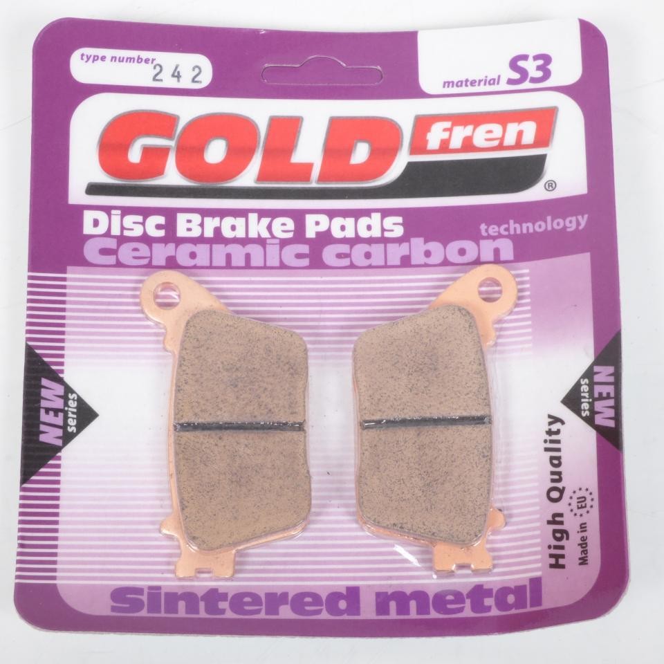 Plaquette de frein Gold Fren moto Kawasaki 636 friction stable métal fritté