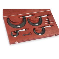 Starrett St436.1Bxrlz Micrometer Set, 0 To 4 In, 0.0001 In