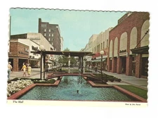 The mall in Kalamazoo's famed Burdick Street mall downtown Kalamazoo MI postcard