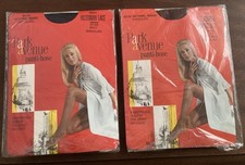 Vtg Lot Park Avenue Panty Hose Nylon Stockings Sz Medium Textured Lace & Dots