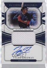 2022 National Treasures Clutch Factor Signatures 98/99 Tyler Freeman Auto 03j5