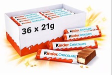Kinder Chocolate Bars 21g   36 Pack | Origina...