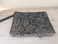 Black Sequinned Evening Party Bag
