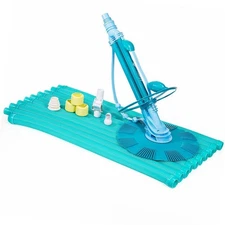 Automatic Suction Vacuum Pool Vacuum with 30 Ft. Hose Kit for in and above Groun