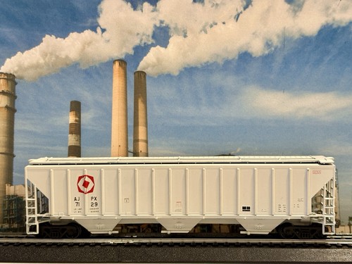 Hopper HO Athearn Custom 54’ Trona Searles Valley AJPX 7129 Kadees Hoefer | Condition: Used