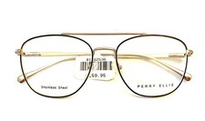 Perry Ellis Eyeglasses 426-1 Gold/Black 53-17-135 Flex Hinges