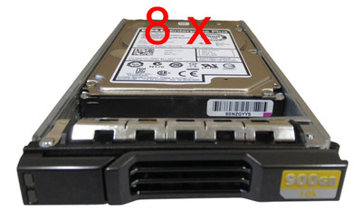 8x Dell Compellent Enterprise Plus 900GB 2.5'' SAS 6GBs 10K 64MB HDD SC220 GKY31