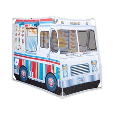 Collapsible Food Truck Play Tent for Kids Indoor Outdoor BBQ Ice Cream Theme