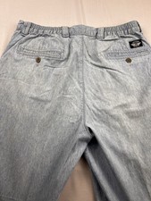 VTG Dockers Trouser Pants Elastic Pleated Light Wash Smart Casual Womens Sz 32