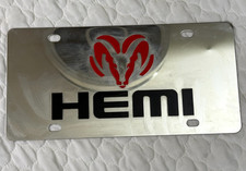 Hemi Ram Aluminum License Plate Mopar Licensed Car Suv Truck 4x4
