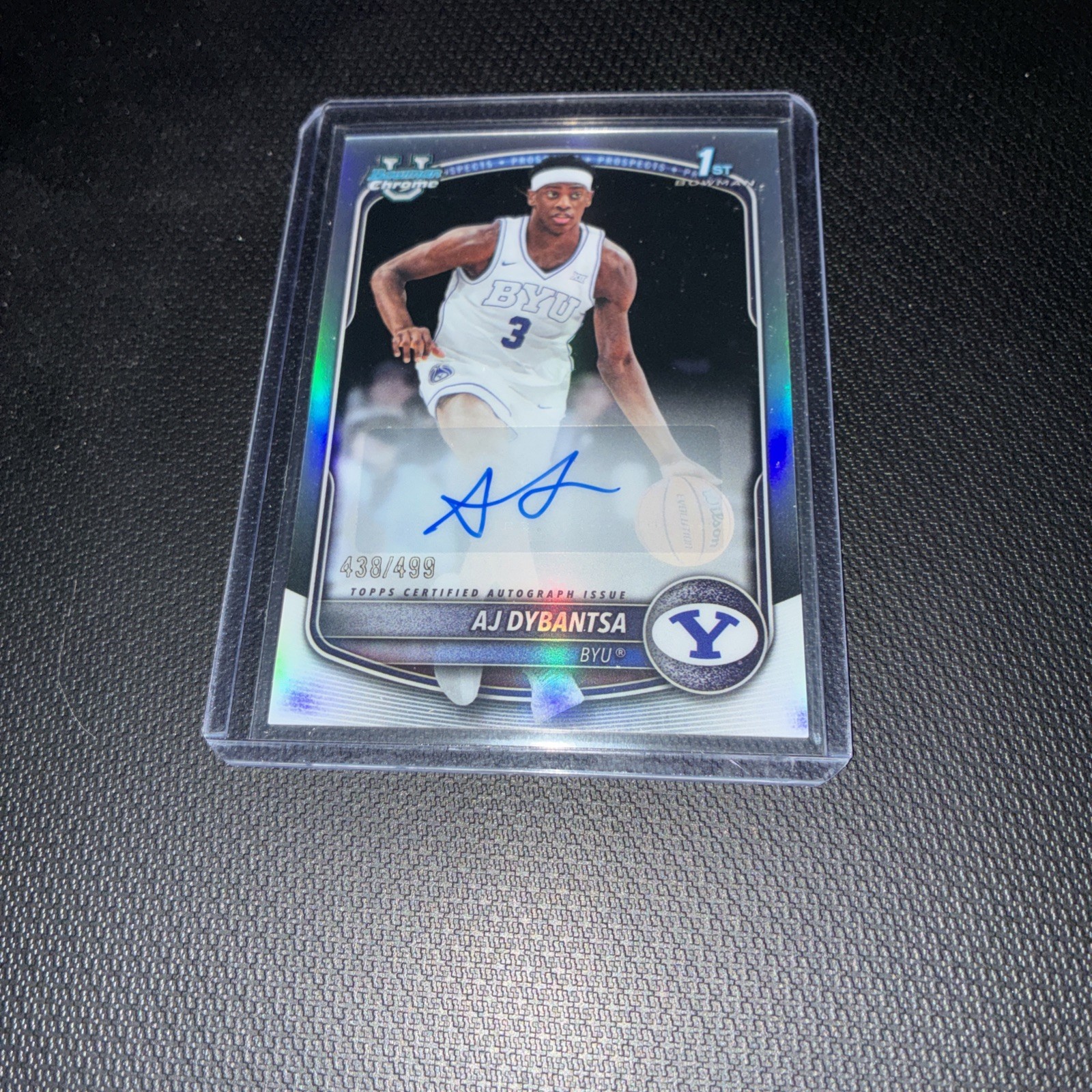 2025-26 Bowman AJ Dybantsa Chrome 1st Prospects Refractor Auto /499!!🏀👀