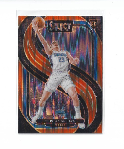 2024-25 Panini Select Tristan da Silva #167 Premier Orange Flash Prizm Magic