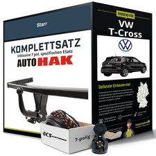 Für VW T-Cross Typ C11,D31 Anhängerkupplung starr +eSatz 7pol 18- NEU