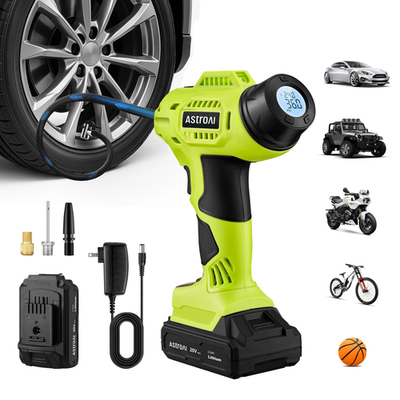#ad #ad Portable Cordless Tire Inflator with 160PSI Rechargeable Battery Digital Gauge $128.99