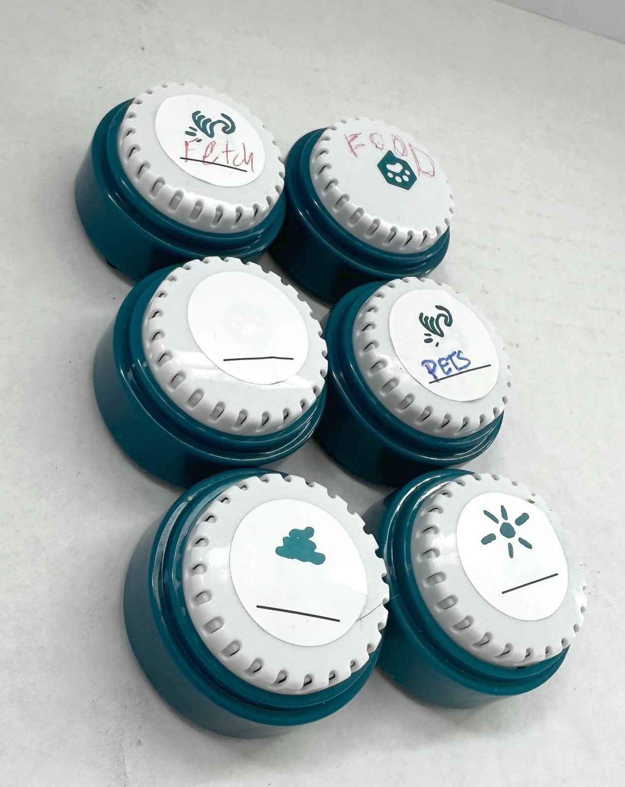 FluentPet Speak Up Buttons – Set of 6 – Dog & Cat – Used