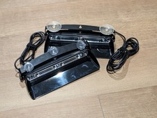 Whelen Avenger II amber/white emergency vehicle dash lights w/ brackets