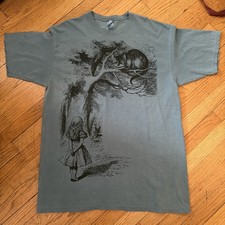 Vintage 2000s Alice in Wonderland Cheshire Cat T Shirt Size XL Movie Promo Y2K