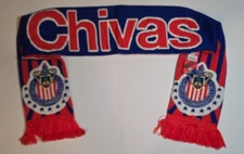 CHIVAS DE GUADALAJARA RHINOX OFFICIALLY LICENSED SCARF/BUFANDA     MEXICO SOCCER