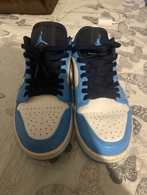 Jordan Air Jordan 1 Low UNC 2021 Blue White Black 553558-144 Men's Sneaker