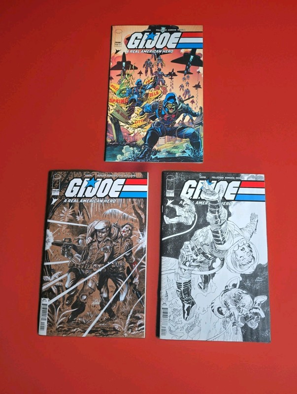 G.I.JOE A REAL AMERICAN HERO #152B #324B + #308A NM IMAGE COMICS  LOT 3 EDITIONS