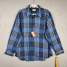 Vintage McGregor Shirt Mens XL Plaid Flannel Button Down Pocket Romania Light