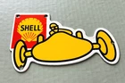 VINTAGE SHELL CAR RACING GASOLINE GAS PUMP STATION MOTOR OIL PORCELAIN SIGN