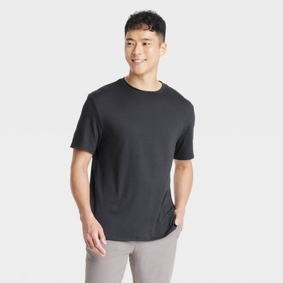 All in Motion Men's Relaxed Fit Performance T-Shirt Black Size M Crew Neck NWT