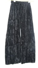 Vintage Black Crushed velvet Harem pants Size Small