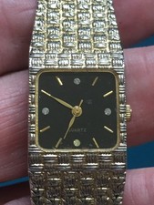 Laies quartz watch. Working, new battery. Unbranded, but nice. 17mm.