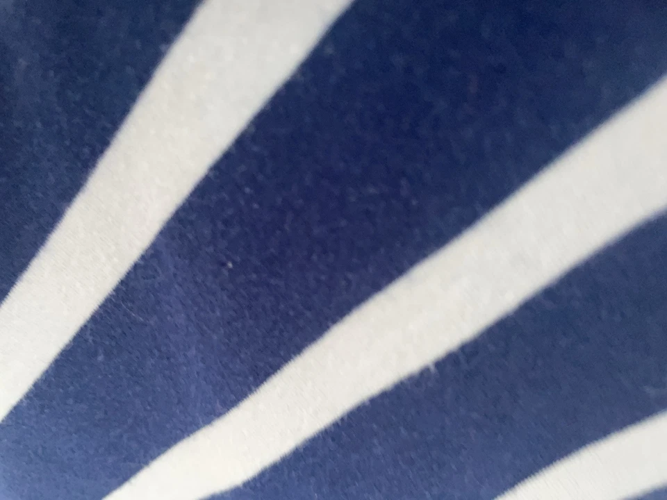 Poof Girl Kids Gold Embroidered Anchor Striped Boatneck 3/4 Sleeve Shirt Navy 6X - Image 4 of 4