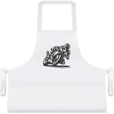 'Sports Motorbike Taking Corner' Unisex Cooking Apron (AP00088252)