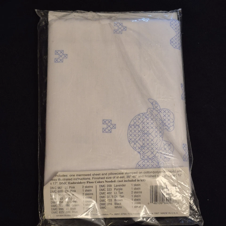 New Bucilla "Littlest Pet Shop" Embroidery Sheet & Pillowcase Set #64097 - Image 3 of 4