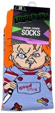 Chucky Horror Funny Novelty Silly Unisex Crew Socks Various Styles One Size Pair