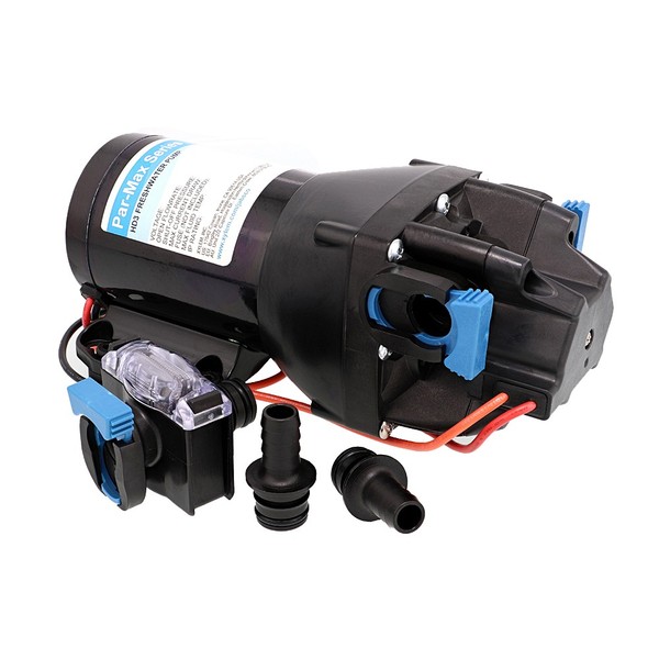 Jabsco Par-Max HD3 Schwerlast Wasser Druckpumpe 12V 3GPM 40 PSI Q301J-115S-3A-image
