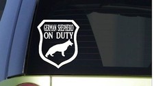German Shepherd on Duty I319 6x6 inch Sticker decal dog schutzhund sleeve