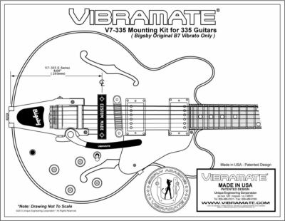 ギター Vibramate V7-335 Epiphone Vibramate V7-335 Arch Top Epiphone 8.0
