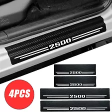 For Chevy Silverado 2500 Accessory Carbon Fiber Truck Door Sill Cover Protector