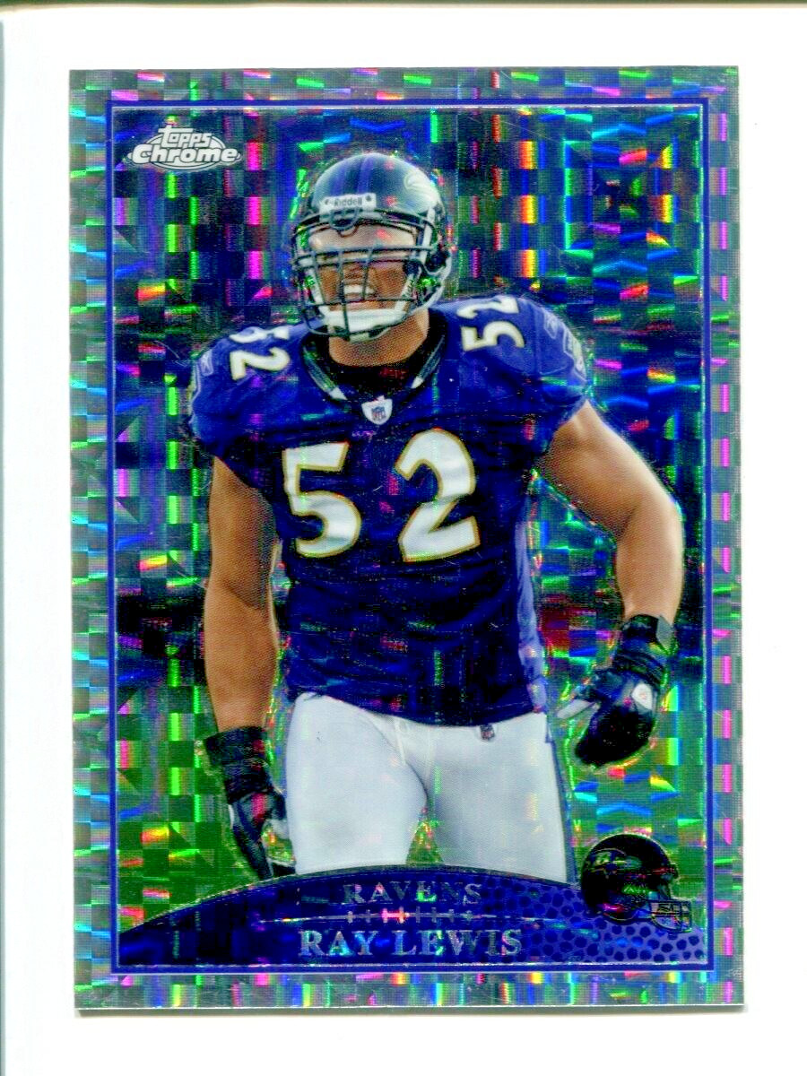 2009 Topps Chrome Retail X-Fractor #TC109 Ray Lewis 🏈 HOF