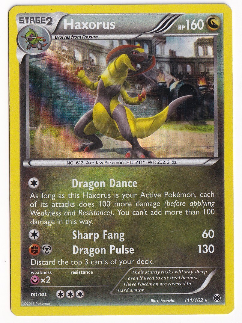 Haxorus Holo 111/162 XY - BREAKthrough Pokemon