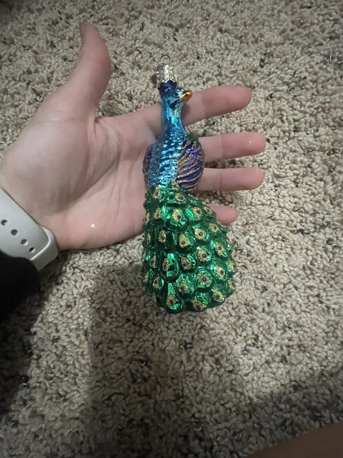 OLD WORLD CHRISTMAS PEACOCK CHRISTMAS TREE ORNAMENT eBay