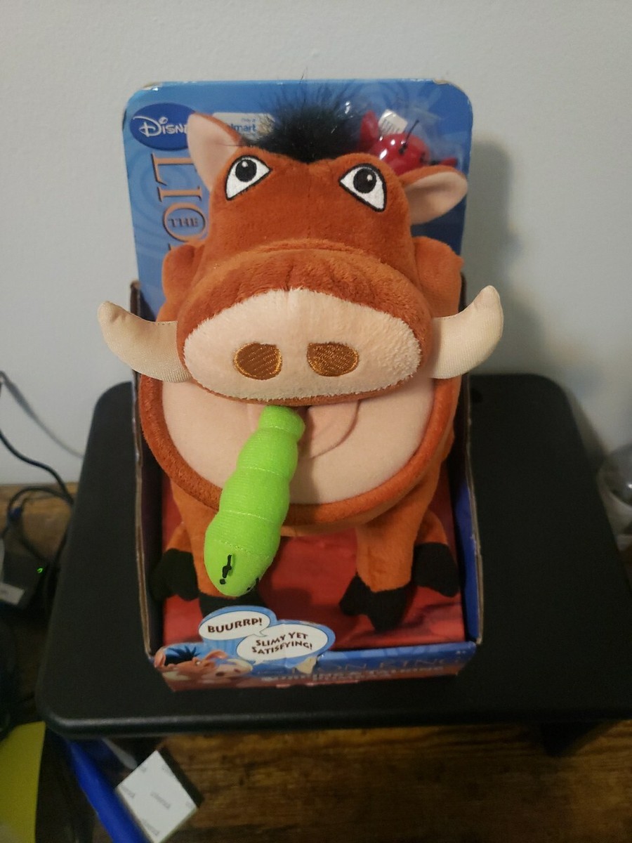 Disney's The Lion King Burping And Talking Pumbaa In Box-Works Walmart  Exclusive
