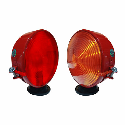 Replacement Tractor Double Face Light Set with Red Body and  Amber Red Lens
