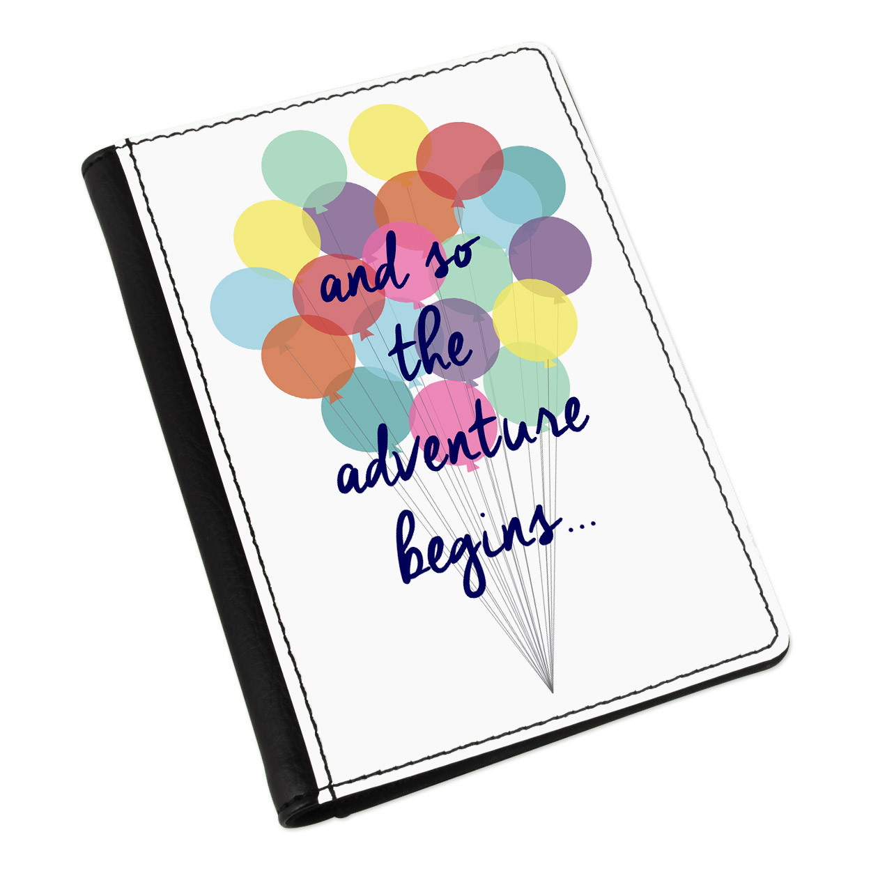 And So The Adventure Begins Passport Holder Cover Case Wallet - Holiday